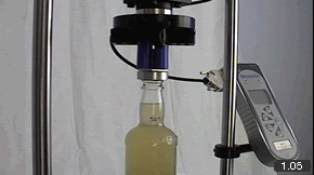 Testing screw cap bottles with the Vortex-d